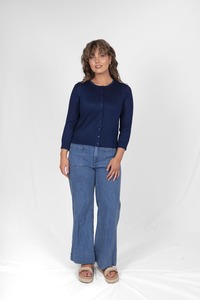 Knitwear: BELLA Sparkle Cardy DeepBlue