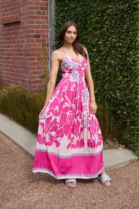 AUGUSTINE Fenella Maxi Dress Pink
