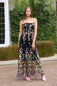 AUGUSTINE Cammie Emb Dress BlackL