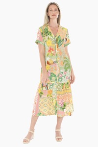 Jump: JUMP Pina Colada TIered Dress Multi