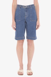 Jump: JUMP Bermuda Denim Shorts DBlue