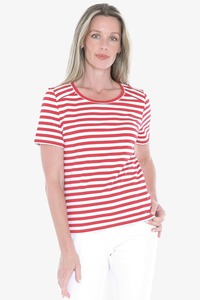 JUMP Stripe SS Tee RedW