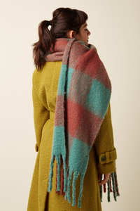 KING LOUIE Check Scarf RioRed