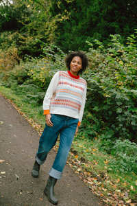 Knitwear: ERIBE Westray Block Sweater Mallaig