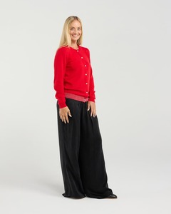 Knitwear: BLACKSTONE Pearl Button Cardy PRed