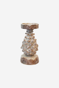 Christmas: Pinecone Candle Holder - Large