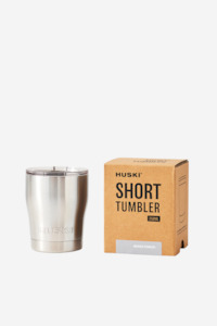 Huski Short Tumbler - Brushed Stainless