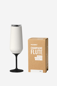Keep Cups And Bottles: Huski Champagne Flute - White