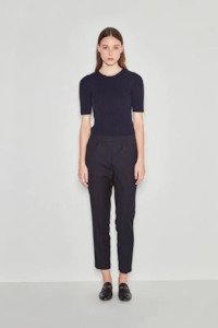 Juliette Hogan Lounge: Complete Pant - Soft Suiting - Dark Navy