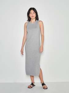 Juliette Hogan Lounge: JHL Split Tank Dress - Grey Marle