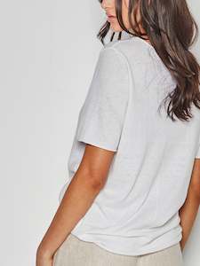 Juliette Hogan Lounge: JHL Crew T - White