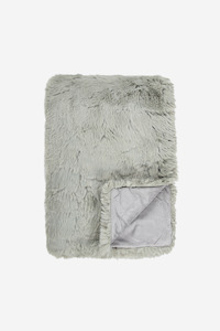 Pele Faux Fur Throw - Seafoam