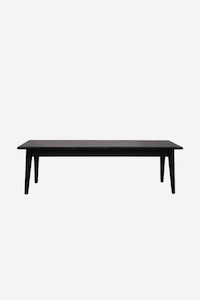 Furniture: Vaasa Oak Bench Matte Black - 150cm