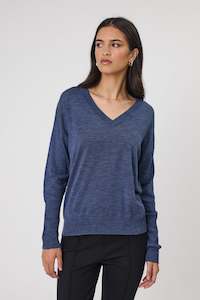 Marlow: Alto Merino V-Neck - Space