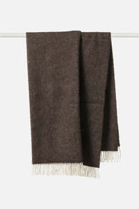 Wool Throw - Cocoa