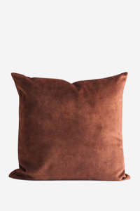 Cushions: Velvet Cushion - Cinnamon