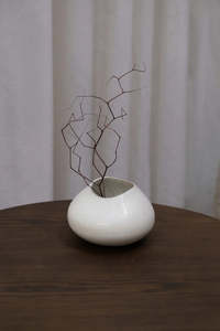 Vases Votives And Planters: Fort Pod Vase - Matte Speckle