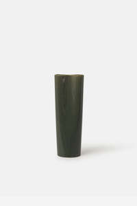 Tall Pinch Vase - Charcoal Green