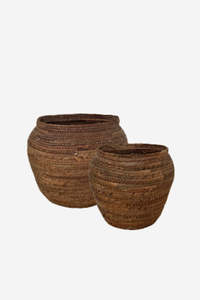 Vases Votives And Planters: Nala Round Planter Basket