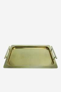 Art Deco Rectangle Serving Tray 42cm - gold