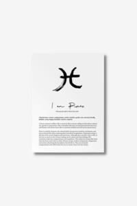 Wall Art: Star Sign Print - Pisces