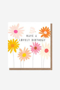 Have a Lovely Birthday Flowers - Gift Card