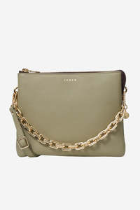 Saben: Matilda Crossbody - Eucalyptus + Chunky Chain