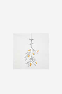 Table Linen Accessories: Mistletoe - Cocktail Napkins