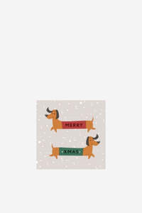 Table Linen Accessories: Merry Dachshund Napkins