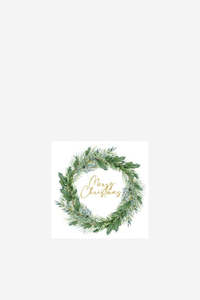 Table Linen Accessories: Joyful Wreath Napkins