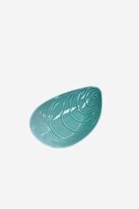 Fathers Day: Mussel Porcelain Bowl - Aqua