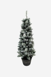 Christmas Trees: Snow Potted Xmas Tree 5Ft