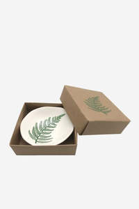 Green Fern Bowl - On White