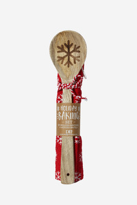 Holiday Tea Towel & Spoon Gift Set - Snowflake