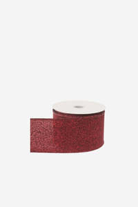 Ribbon - Solid Deep Burgundy with Speckle
