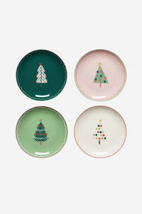 Glitzmas Appetizer Christmas Plates