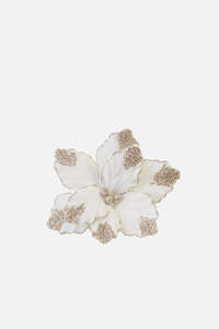 Christmas Decorations: Cream and Champagne Poinsettia