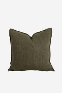 Baya 1: Flaxmill Cushion - Winter Moss