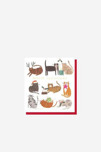 Caroline Gardner: Caroline Gardner - Merry Christmas Cats Festive Activities - Christmas Card