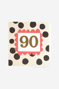 Caroline Gardner: Age 90 Polka Dot - Gift Card