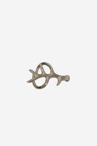 French Country: Antler Napkin Ring - Silver