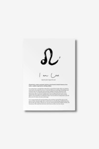 Star Sign Print - Leo