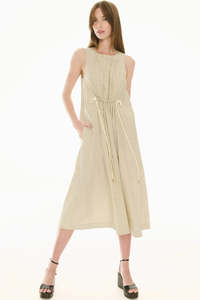 Fable Tank Dress - Ivory/Ink
