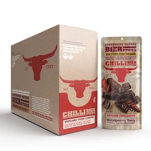 Canterbury Biltong: Chilli Bierstick 100g  - Carton of 10