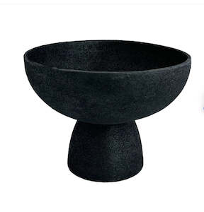 Decor: Elba Pedestal Bowl Black