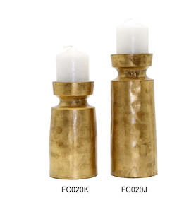Decor: CANDLE HOLDER-VECTOR GOLD Set /2