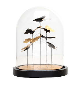 Decor: Cloche-Butterflies 26CmH