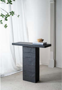 Cement Console Table Black