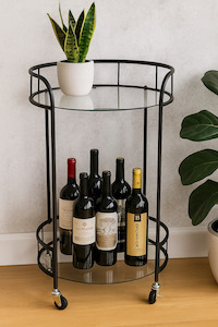 Dining 1: Delta Bar Cart/ Trolley Black