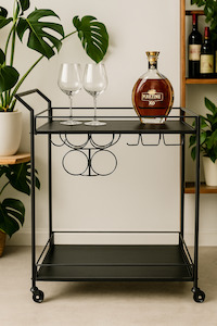 Ava Bar Trolley Black